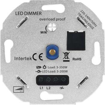 Ledvion LED Dimmer 3-350 Watt 220-240V - Fase Afsnijding - Universeel