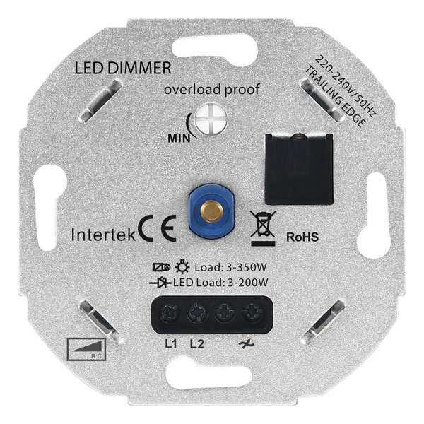 Ledvion LED Dimmer 3-350 Watt 220-240V - Fase Afsnijding - Universeel