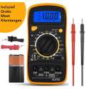 Novalits - Digitale Multimeter - Slimme Spanningsmeter - Voltmeter - Voltage Meter - Incl. Gratis Meet Klemtangen & 9V Batterij