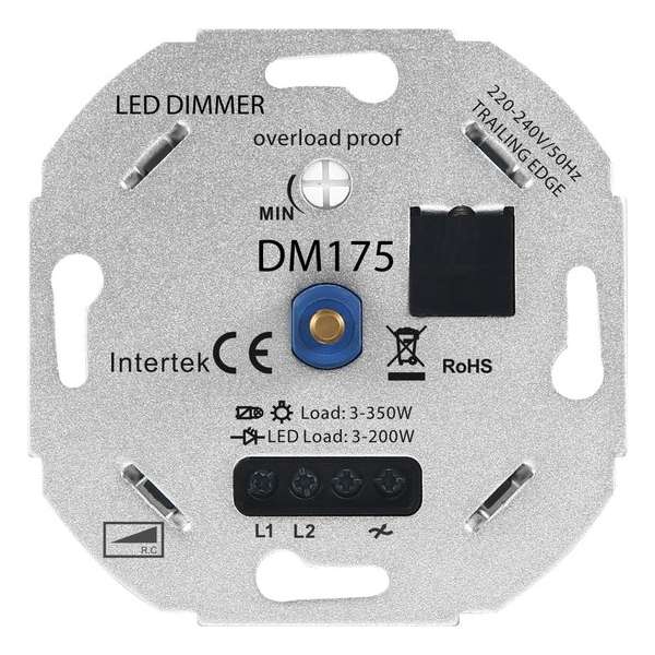 Universele LED Dimmer 3-350 Watt 220-240V - Fase Afsnijding - Universeel