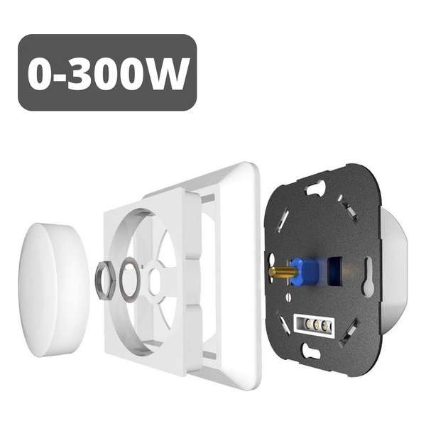 Proventa Universele Verlichting Dimmer - Geschikt voor LED, halogeen en gloeilampen - 0-150W