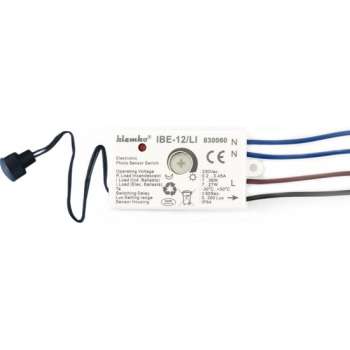 Klemko LED IBE-12/LI Schemerschakelaar - Inbouw - Waterdicht IP55