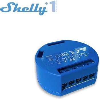 Shelly 1 WiFi bestuurbare Relay Switch