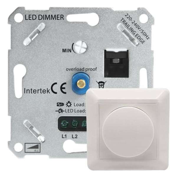 LED Dimmer 3-350 Watt 220-240V - Fase Afsnijding - Universeel - Compleet