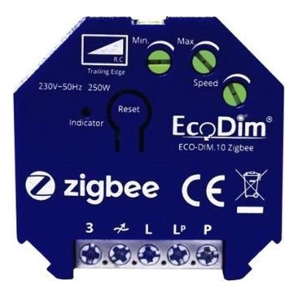 Zigbee Smart inbouwdimmer module 250W fase afsnijding - Ecodim