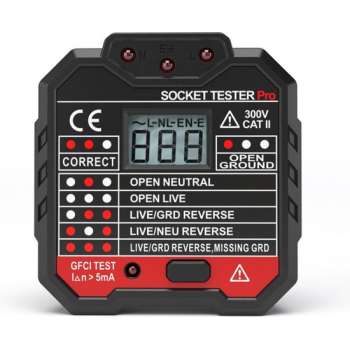 Stopcontact Tester | Tester voor Stopcontact | Aardlekschakelaar Tester