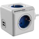 PowerCube Original Duo USB blauw Type F ter uitbreiding van de PowerCubes met kabel