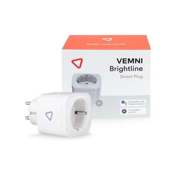 VEMNI Brightline - Slimme Stekker - Tijdschakelaar - Energiemeter- Smart Plug - Wifi Stekker - 1 Stuk