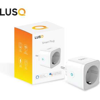 LUSQ® Slimme Stekker - Tijdschakelaar & Energiemeter via Smartphone App - Smart Plug  - Google Home & Amazon Alexa -