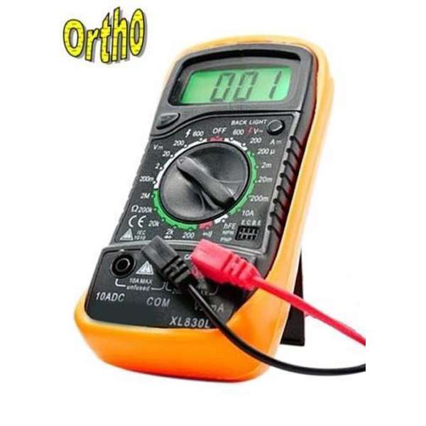 Ortho - Digitale multimeter Universeel meter plus Connectie/verbindings meter