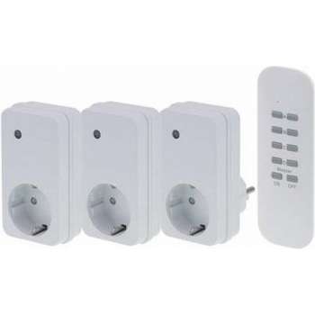 FLAMINGO - Switchset 3 plugs + 1 Remote - SF-501