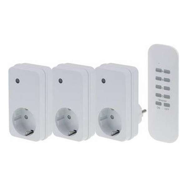 FLAMINGO - Switchset 3 plugs + 1 Remote - SF-501