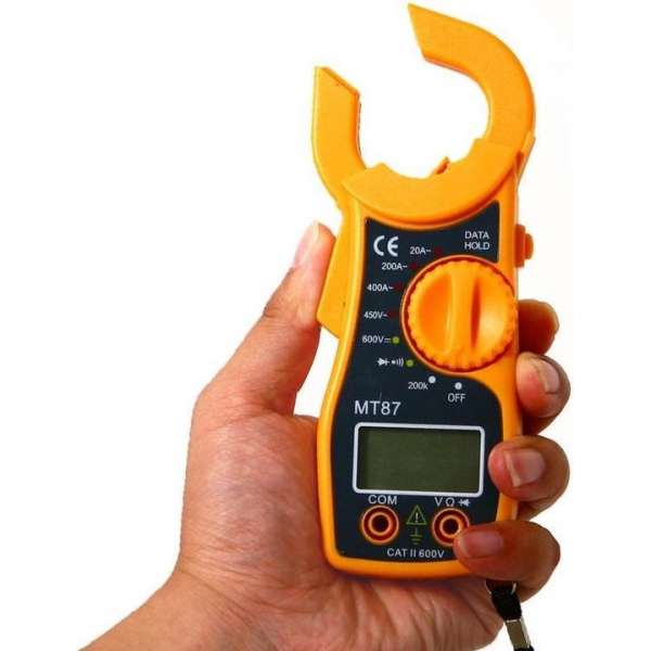 Multimeter met Ampere Tang Inclusief 2 x AAA Duracell batterijen