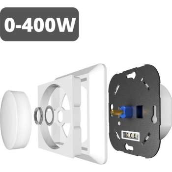 Proventa Universele Verlichting Dimmer 0-400W - Geschikt voor LED, halogeen en gloeilampen