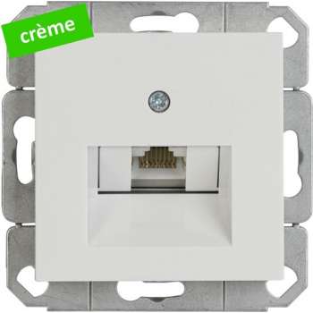 GIRA systeem 55 | wandcontactdoos RJ-45 | enkelvoudig | creme