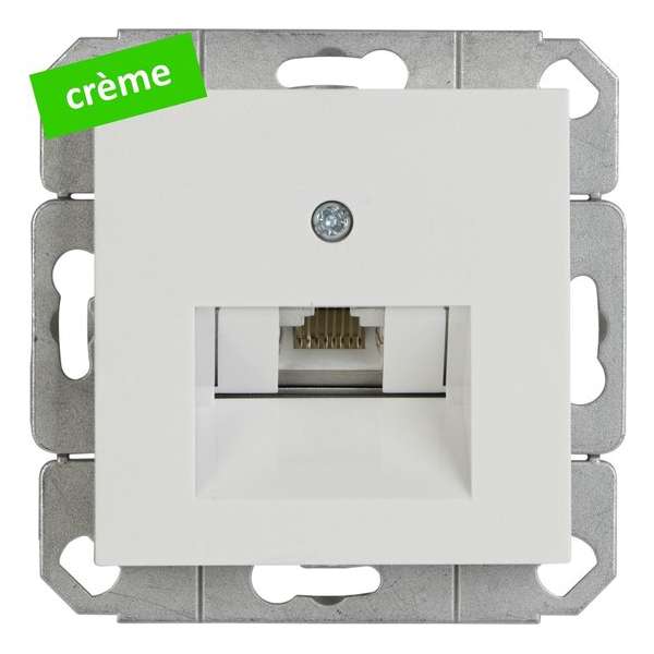 GIRA systeem 55 | wandcontactdoos RJ-45 | enkelvoudig | creme