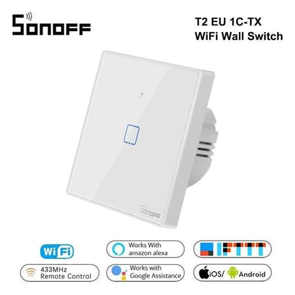 Smart WIFI Light Switch - Muur Licht Schakelaar - Sonoff - Android & IOS