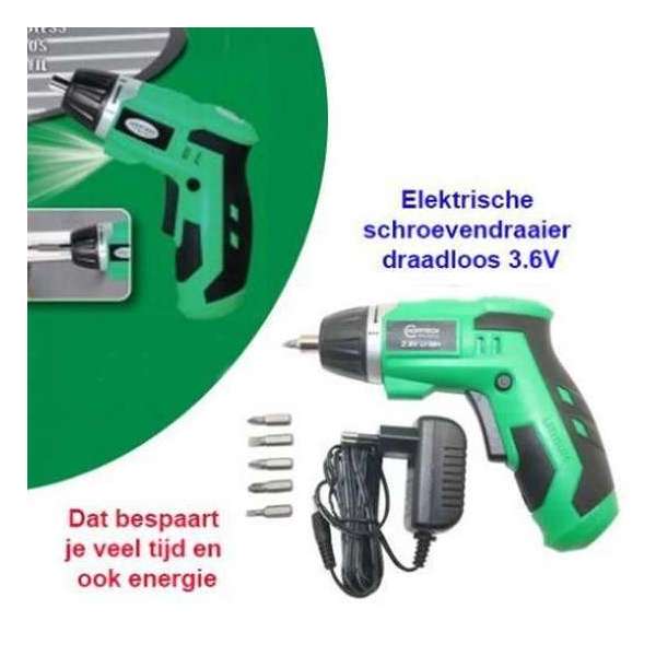 Draadloos Elektrische Accuschroevendraaier – 3,6V Li-ion