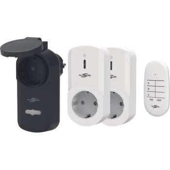 mr Safe draadloze stopcontactenset NL/DE plug met afstandsbediening