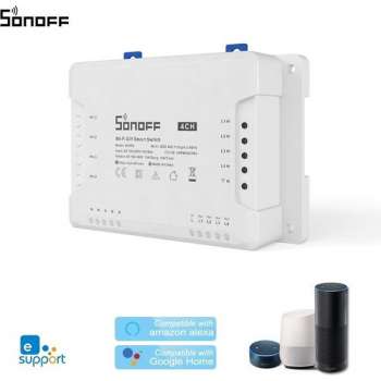 Sonoff - 4CHR3 - 4 gang Smart schakelaar - Smart WiFi Schakelaar