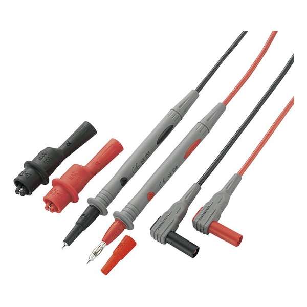 VOLTCRAFT MS-2 Veiligheidsmeetsnoerenset 1.20 m Zwart, Rood