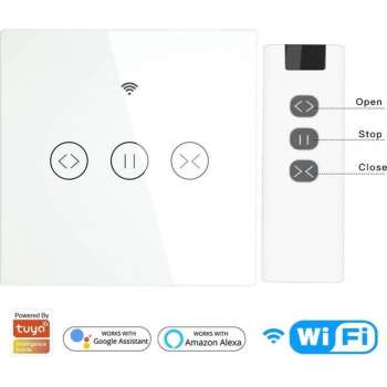 Slimme Touchscreen Rolluikschakelaar met afstandsbediening | App bedienbaar | SmartHomeSwitch