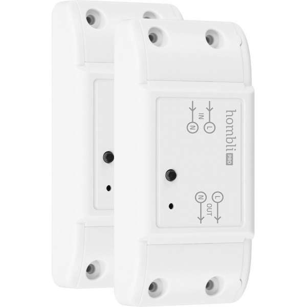 2x Hombli Smart Switch - Wifi Schakelaar  –  Bediening via Mobiele App – 2300W