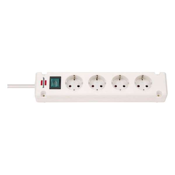 Brennenstuhl BN-1150650114 Bremounta Extension Socket 4-way WHITE 1.5m H05vv-f 3g1.5