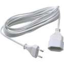 Profile Power Extension Cord, 5,00 M, White