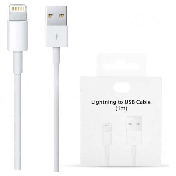 Apple ipad iphone 6 / 7 / 8 / 10 / x / 11 / 12 / - 8 pins usb oplader oplaadkabel 1 m meter lightning