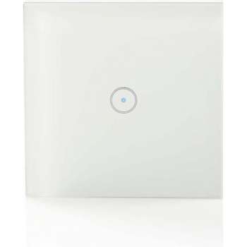 SmartLife Wandschakelaar | Wi-Fi | Enkel | Muurmontage | 86 mm | 86 mm | 1000 W | Android™ / IOS | Glas | Wit