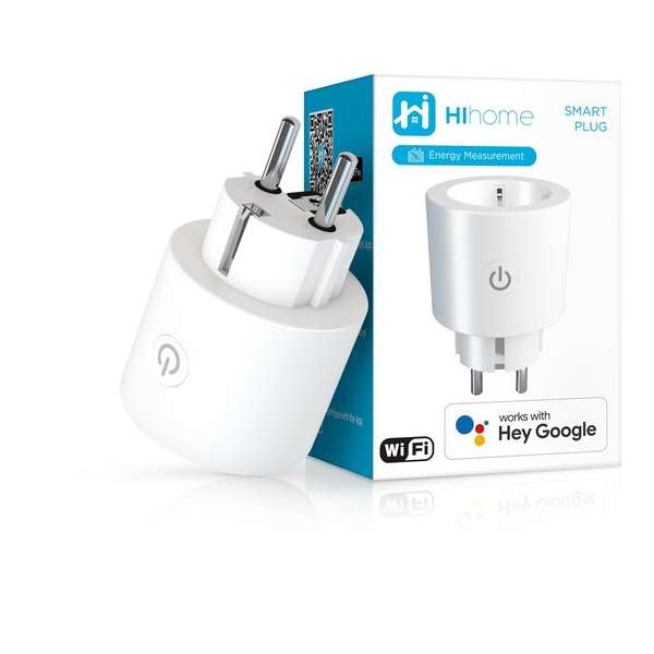 Hihome Slimme Stekker - Smart WiFi Plug Gen2 16A met Energiemeter en Bluetooth Easy Connect