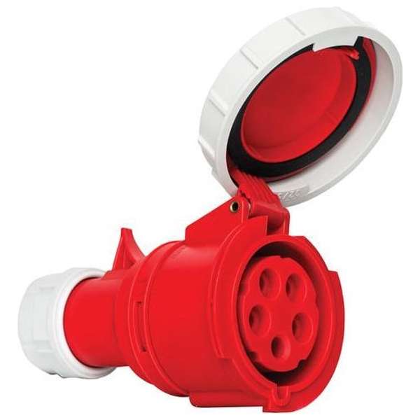 Mete - CEE female 5 polig 6H 32A IP67 - waterdicht - kracht - rood -  stekker 380-415VAC