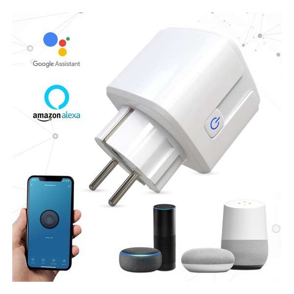 Bosoo - Slimme Stekker - Smarthome Wifi Plug - Energiemeter - 2.4 GHz