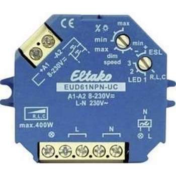 Eltako EUD61NPN-UC Monteerbaar Dimmer & schakelaar Blauw, Wit dimmer