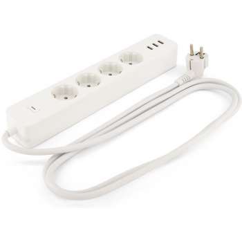 Hihome WiFi Smart Power Strip 16A - Individueel schakelbaar en Energie-verbruiksmeting