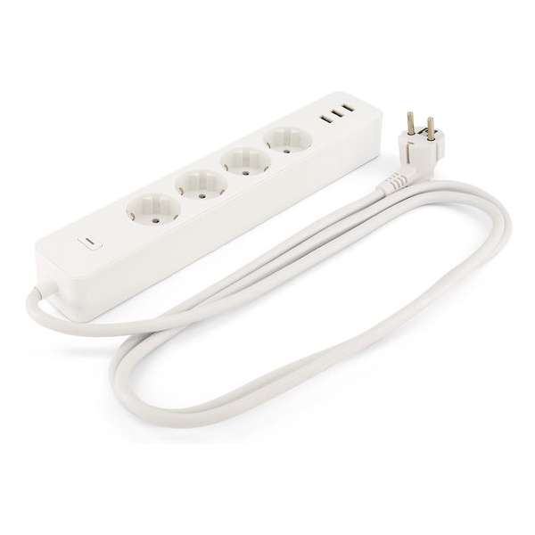 Hihome WiFi Smart Power Strip 16A - Individueel schakelbaar en Energie-verbruiksmeting