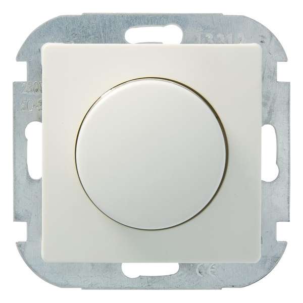 PLIEGER dimmer - serie Luna - 12V halogeen met elektronische trafo - 50 - 500 watt - druk aan/uit - wit