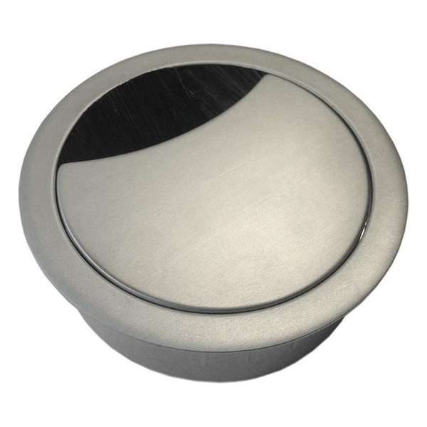 Aluminium kabelpot RVS  80mm