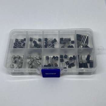 200-delige TO-92 NPN PNP bipolaire transistor, 10 waarde assortiment, 20 stuks per waarde