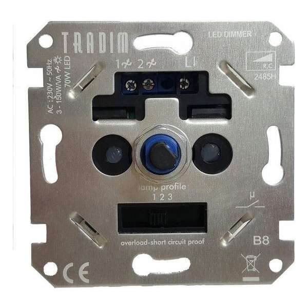 Tradim 2485H LED tronic dimmer 3-150 Watt