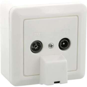 Q-LINK Coax UTP-contactdoos voor FM, TV en RJ45, inbouw | opbouw