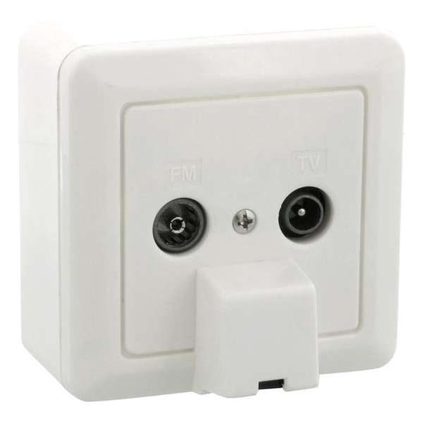 Q-LINK Coax UTP-contactdoos voor FM, TV en RJ45, inbouw | opbouw