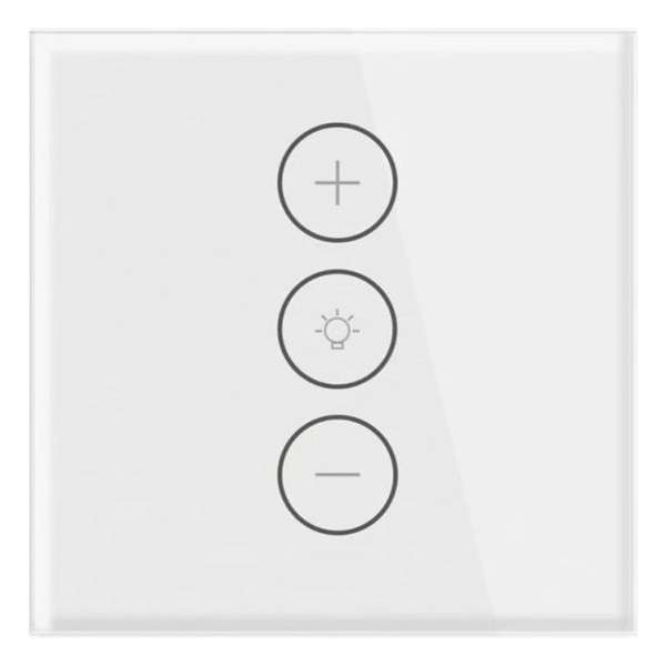 Slimme Dimmer - WiFi - App Bediening - inbouw dimmer - Touch paneel - Wit glas - Alexa - Google- WiFi - Lichtschakelaar - Tuya