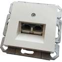 GIRA ST55 Wandcontactdoos - Data UAE CAT5E RJ45 - Inbouw - Creme