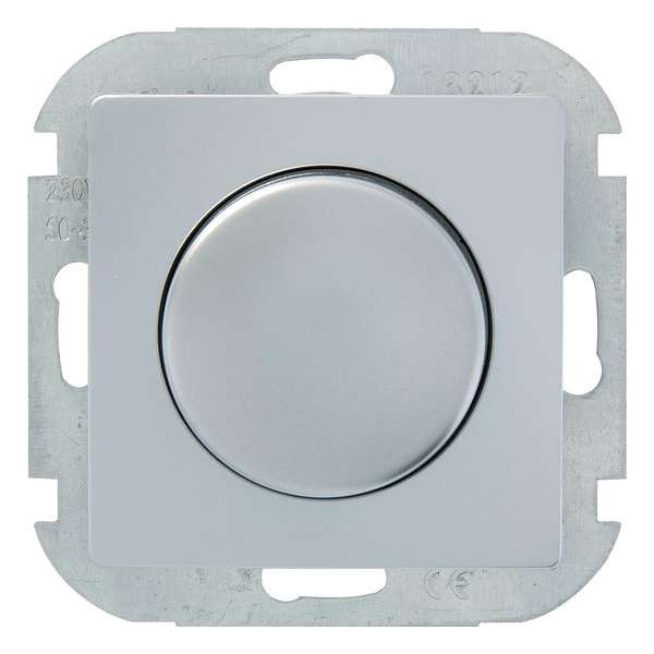 PLIEGER dimmer | serie Luna | 230V halogeen- en gloeilampen | 50 - 300 watt | druk aan/uit | aluminium