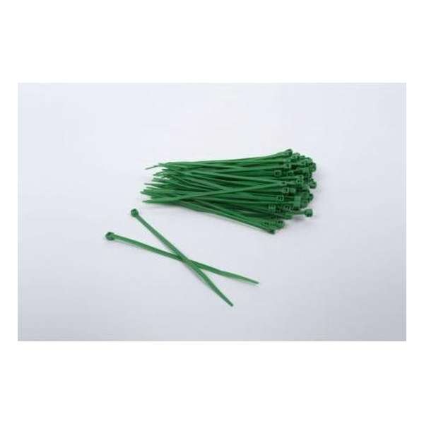 1000 stuks Groene Kabelbinders 2.5mm x 100mm lang (099.0379)