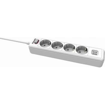 Philips 4-voudige Stekkerdoos - SPN3042WA/19 - 230V - Wit - met USB