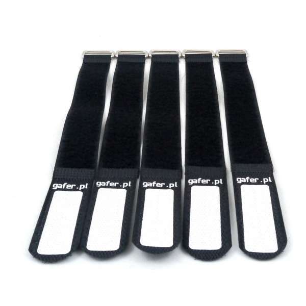 GAFER.PL Tie Straps - kabelbinders - 25x260mm - 5 stuks - zwart