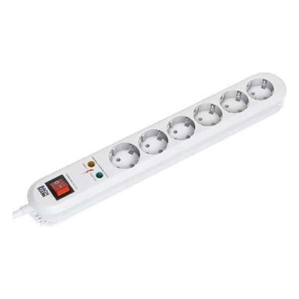 Bachmann Surge protector, 1.5m 6AC-uitgang(en) 250V 1.5m Wit Overspanningsbeveiliging